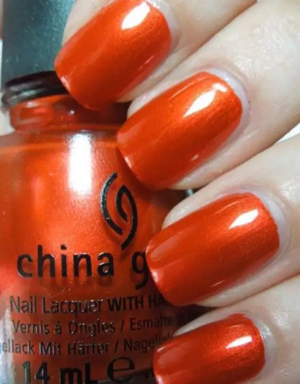 Nail polish swatch / manicure of shade China Glaze Xtreme Thrash