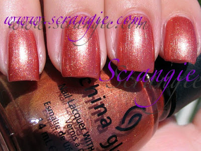 Nail polish swatch / manicure of shade China Glaze Yee-Haw!