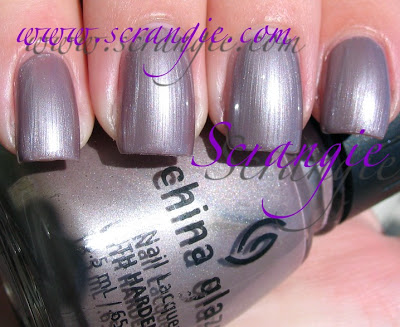 Nail polish swatch / manicure of shade China Glaze You Hue-mor Me