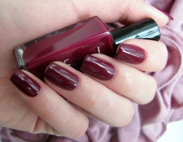 Nail polish swatch / manicure of shade American Apparel Berry