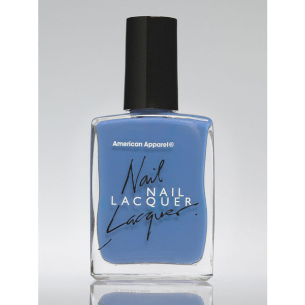 Nail polish swatch / manicure of shade American Apparel Cameo Blue