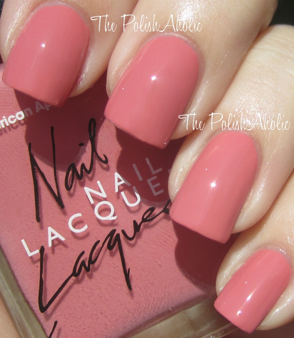 Nail polish swatch / manicure of shade American Apparel Rose Bowl