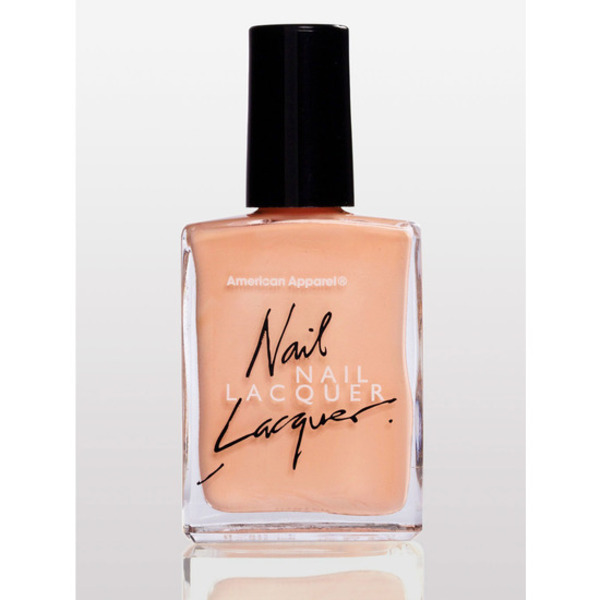 Nail polish swatch / manicure of shade American Apparel Summer Peach