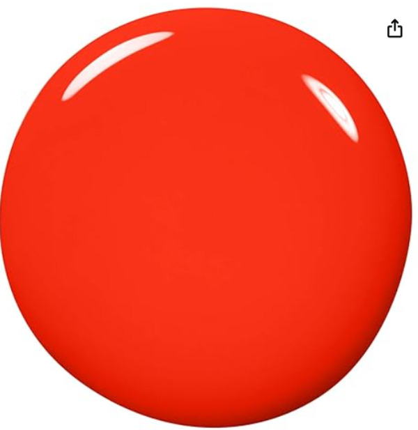 Nail polish swatch / manicure of shade essie Geranium