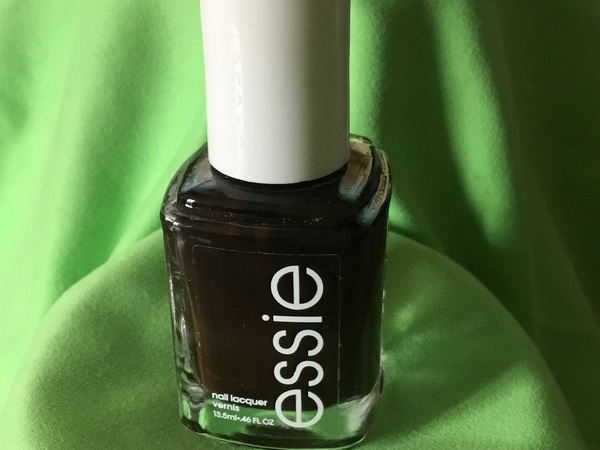 Nail polish swatch / manicure of shade essie Little Brown Dress