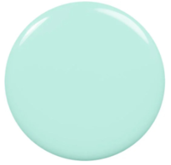 Nail polish swatch / manicure of shade essie Mint Candy Apple