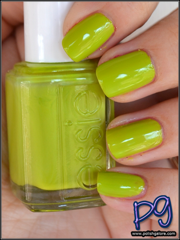 Nail polish swatch / manicure of shade essie More the Merrier, The