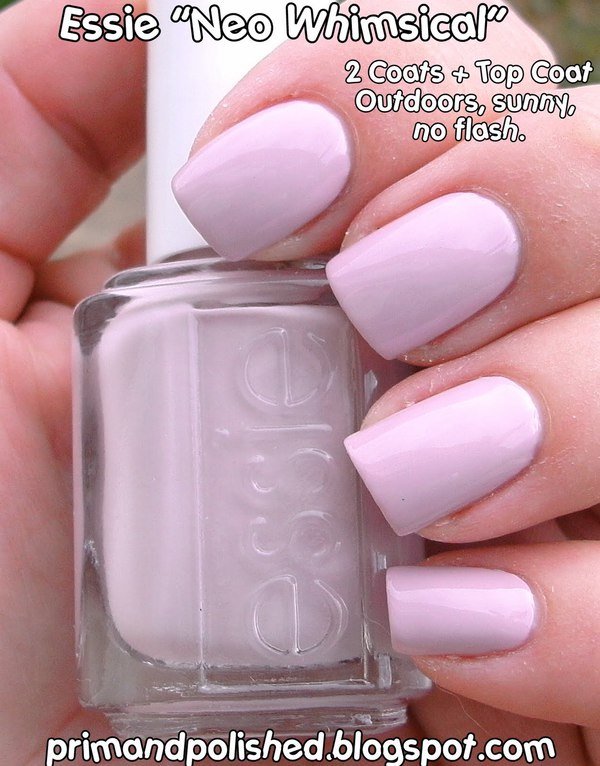 Nail polish swatch / manicure of shade essie Neo Whimsical