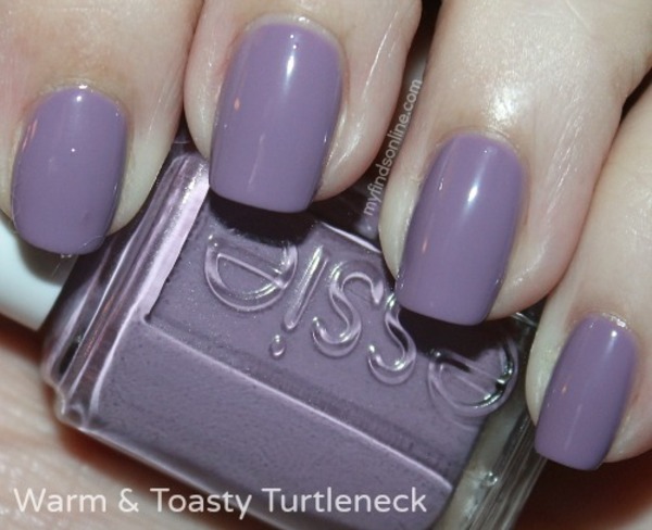 Nail polish swatch / manicure of shade essie Warm and Toasty Turtleneck