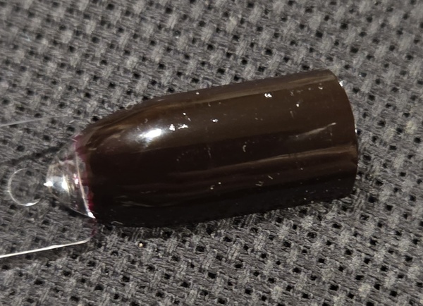 Nail polish swatch / manicure of shade essie Wicked