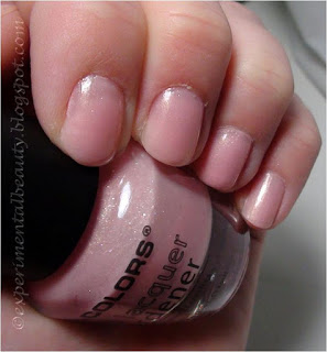 Nail polish swatch / manicure of shade L.A. Colors Cotton Candy