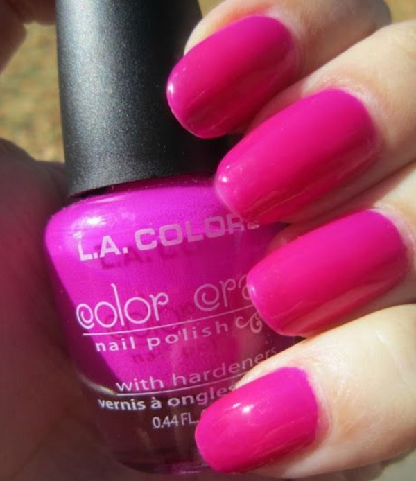 Nail polish swatch / manicure of shade L.A. Colors Electra