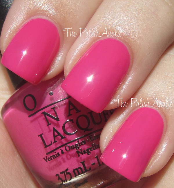 Nail polish swatch / manicure of shade OPI A-Rose from the Dead