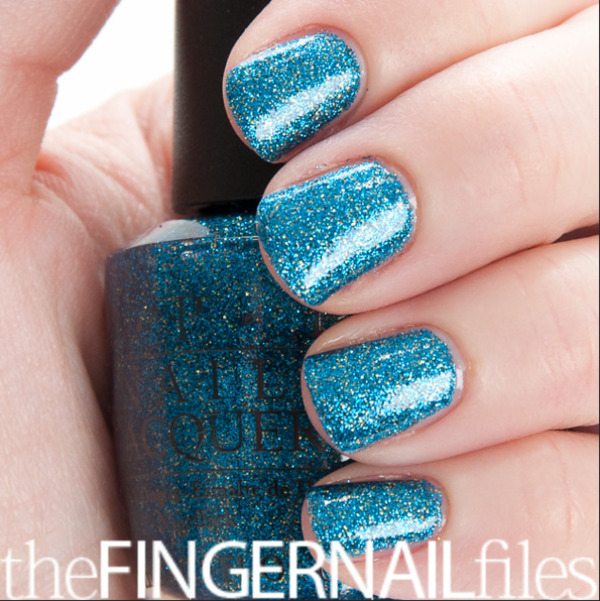 Nail polish swatch / manicure of shade OPI Absolutely Alice