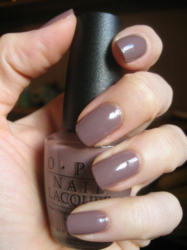 Nail polish swatch / manicure of shade OPI Affair in Times Square