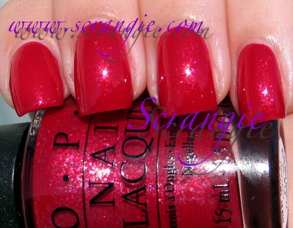 Nail polish swatch / manicure of shade OPI Ali's Big Break