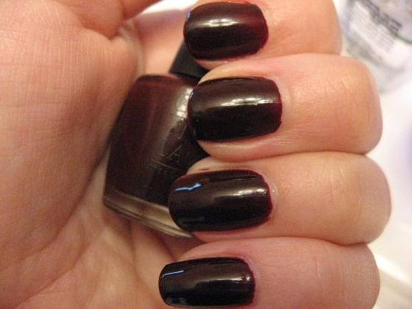 Nail polish swatch / manicure of shade OPI All A-Bordeaux the Sled!