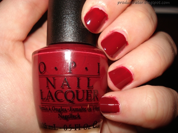 Nail polish swatch / manicure of shade OPI All Lacquered Up