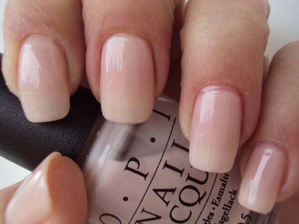 Nail polish swatch / manicure of shade OPI Alone at Last