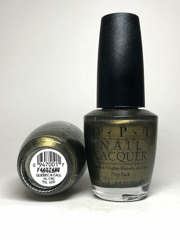 Nail polish swatch / manicure of shade OPI At Your Quebec and Call