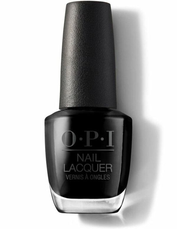 Nail polish swatch / manicure of shade OPI Black Onyx