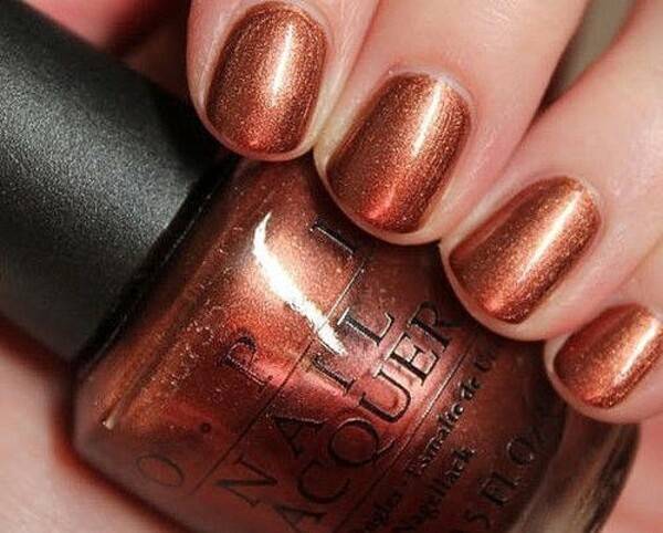 Nail polish swatch / manicure of shade OPI Brisbane Bronze