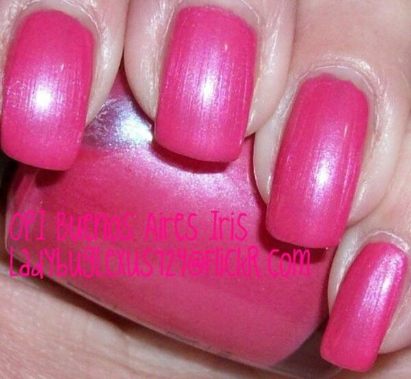 Nail polish swatch / manicure of shade OPI Buenos Aires Iris
