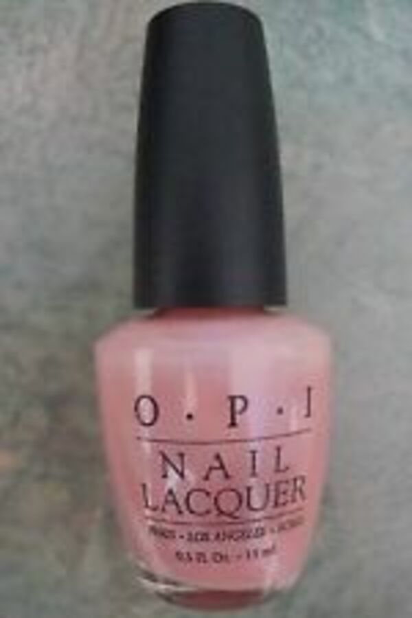 Nail polish swatch / manicure of shade OPI Costa del Pink