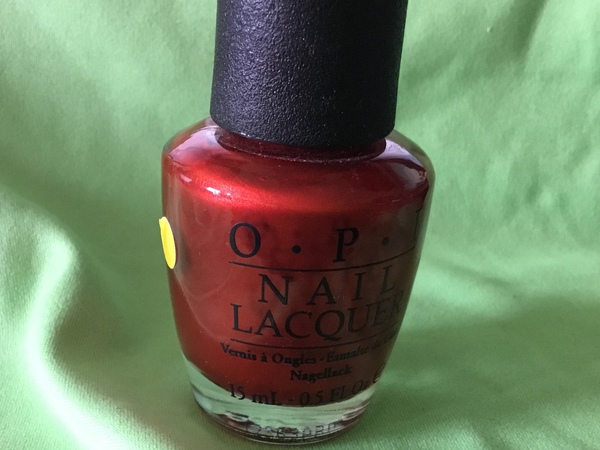 Nail polish swatch / manicure of shade OPI Deutsche You Want Me Baby