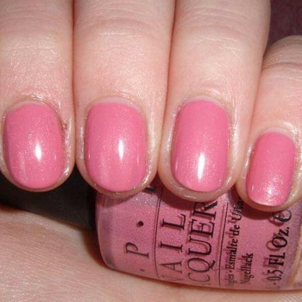Nail polish swatch / manicure of shade OPI A Dozen Rosas