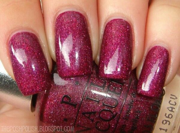 Nail polish swatch / manicure of shade OPI DS Perfection