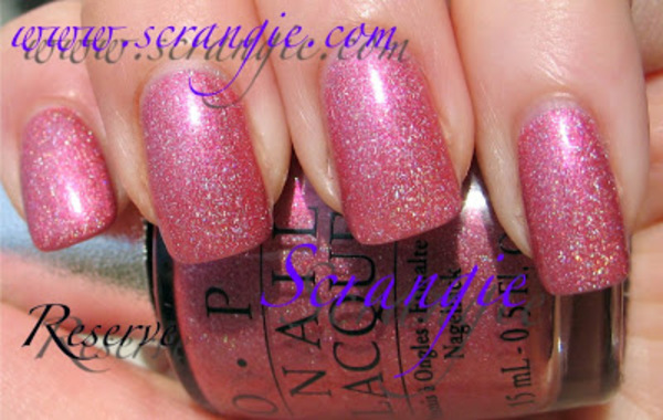 Nail polish swatch / manicure of shade OPI DS Reserve