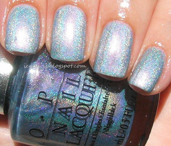 Nail polish swatch / manicure of shade OPI DS Sapphire
