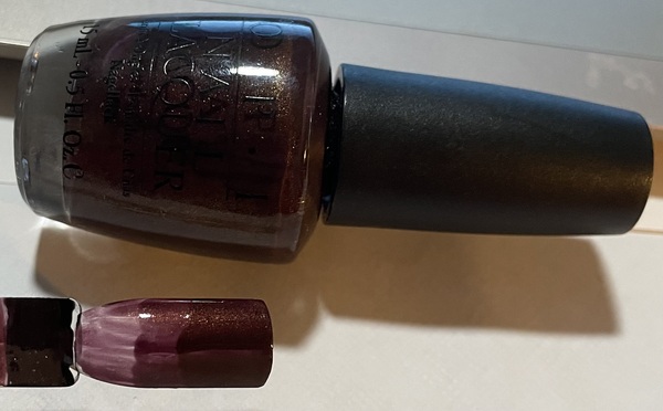Nail polish swatch / manicure of shade OPI Espresso Your Style!