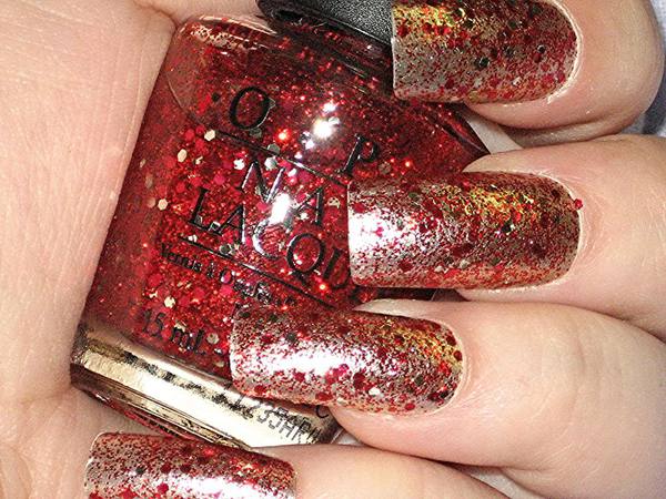 Nail polish swatch / manicure of shade OPI Gettin' Miss Piggy With It