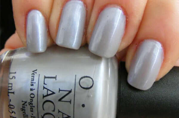Nail polish swatch / manicure of shade OPI Give Me the Moon!