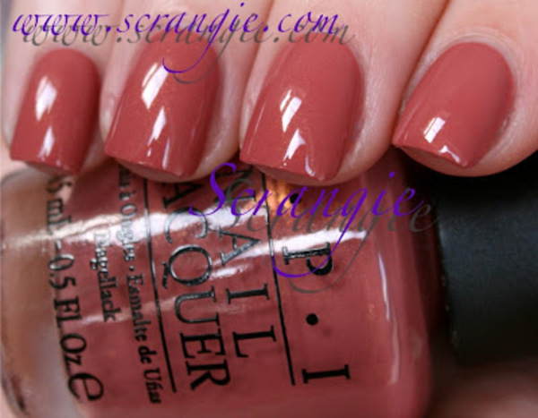 Nail polish swatch / manicure of shade OPI Gouda Gouda Two Shoes