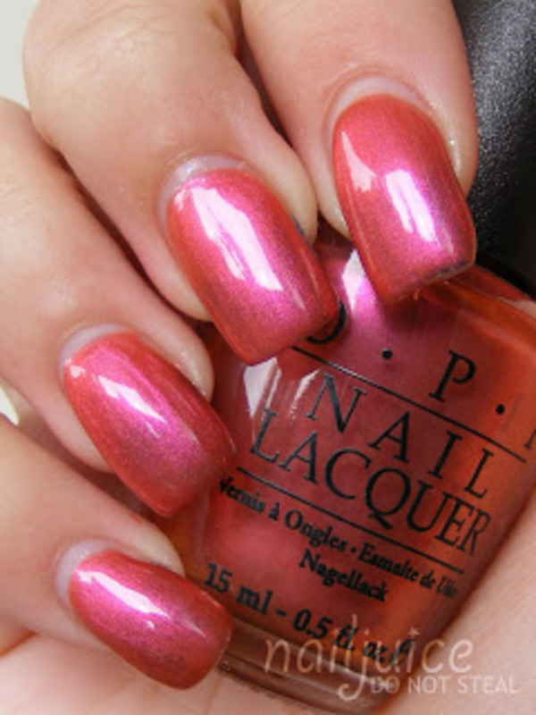 Nail polish swatch / manicure of shade OPI I Love the Holidays!