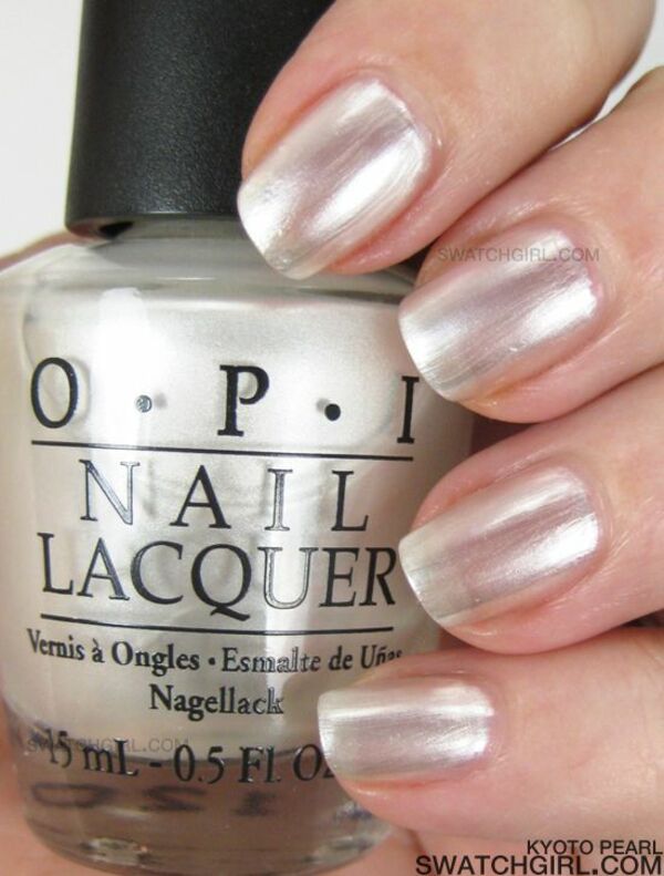 Nail polish swatch / manicure of shade OPI Kyoto Pearl