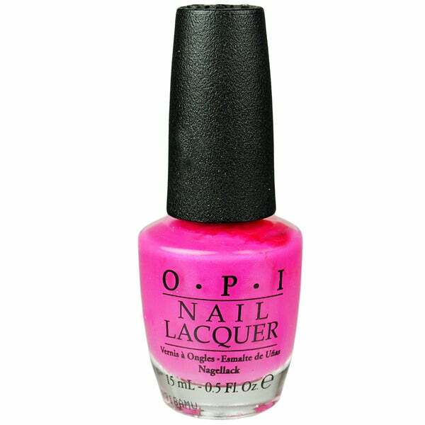 Nail polish swatch / manicure of shade OPI La Paz-itively Hot