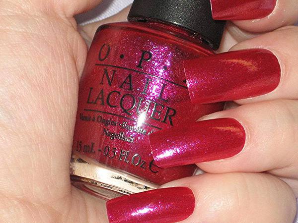 Nail polish swatch / manicure of shade OPI Let Me Entertain You
