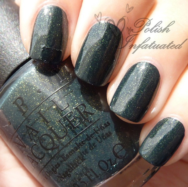 Nail polish swatch / manicure of shade OPI Live and Let Die