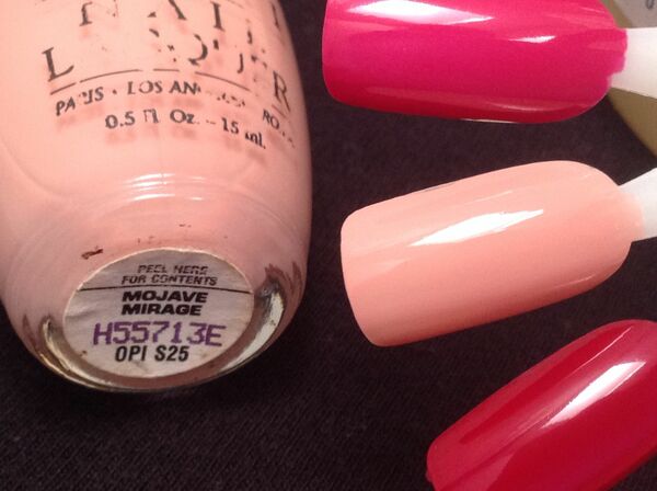 Nail polish swatch / manicure of shade OPI Mojave Mirage