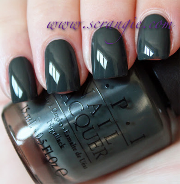 Nail polish swatch / manicure of shade OPI Nein! Nein! Nein! OK Fine!