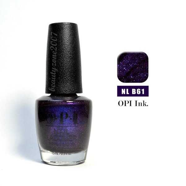 Nail polish swatch / manicure of shade OPI OPI Ink.