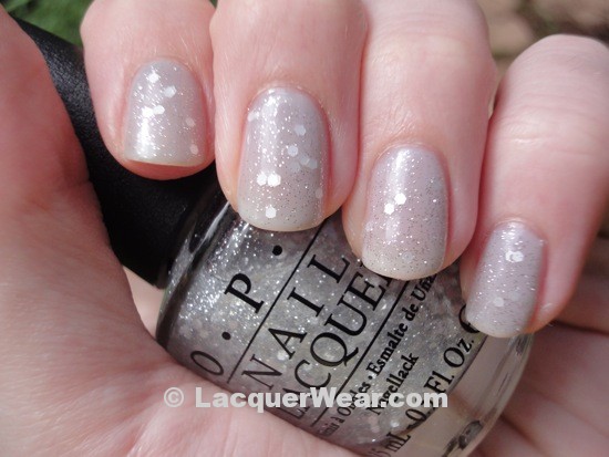 Nail polish swatch / manicure of shade OPI Pirouette My Whistle