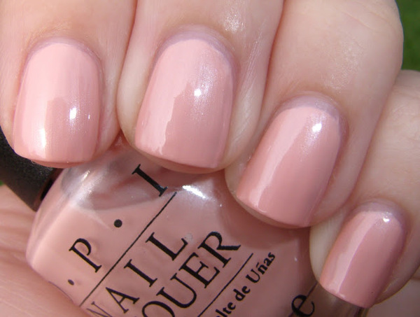 Nail polish swatch / manicure of shade OPI Pistol Packin' Pink