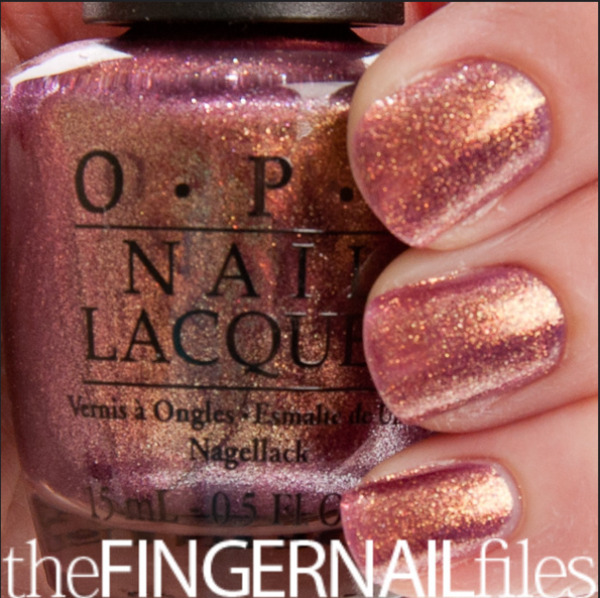 Nail polish swatch / manicure of shade OPI Rally Pretty Pink
