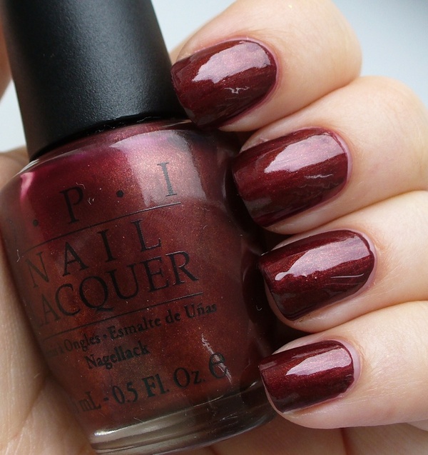 Nail polish swatch / manicure of shade OPI Romeo and Joliet