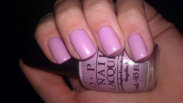 Nail polish swatch / manicure of shade OPI Shangri-La-La-Lilac